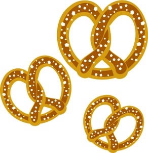 acclaim clipart: a group of salted pretzels