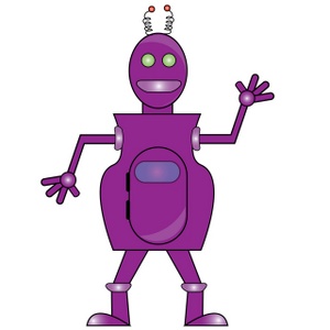 acclaim clipart: cartoon robot