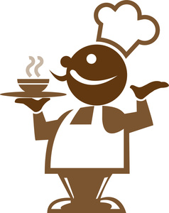 chef in a fine dining restaurant smelling a bowl of soup